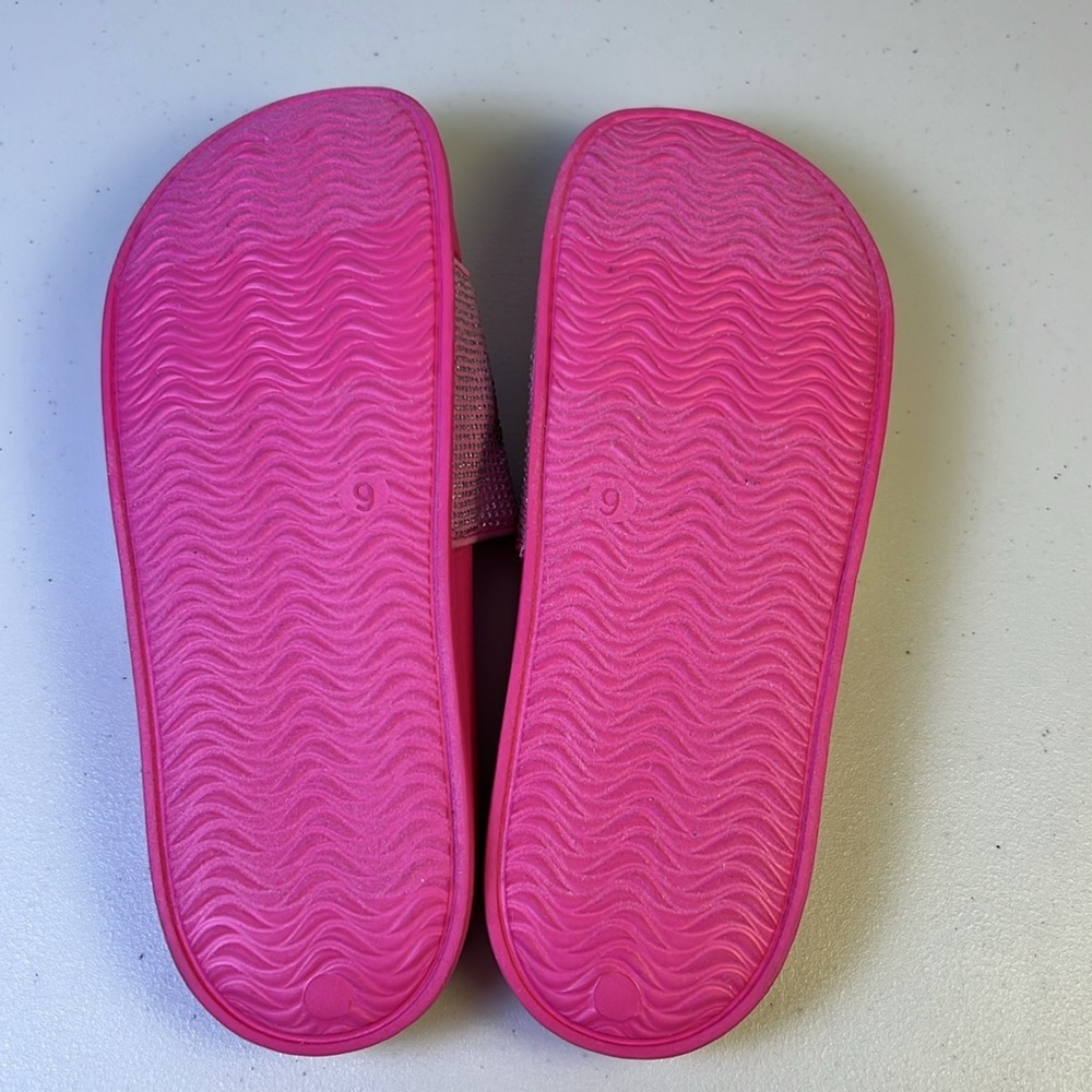 Juicy‎ Couture WOMEN'S WANDER RHINESTONE SANDALS WOMEN'S IN PINK RAINBOW Size 9 - Picture 11 of 15